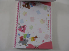 Rare ❤︎ Vintage *ੈ✩‧₊˚ Collectible ✿ Gift - Cute Kawaii VHTF Vintage Collectible Kamio Bear's World Donut Kitchen 4 x 6 Inch Notepad / Memo Pad - Stationery Designer Paper Collection