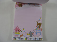 Rare ❤︎ Vintage *ੈ✩‧₊˚ Collectible ✿ Gift - Cute Kawaii VHTF Vintage Collectible Kamio Bear's World Donut Kitchen 4 x 6 Inch Notepad / Memo Pad - Stationery Designer Paper Collection