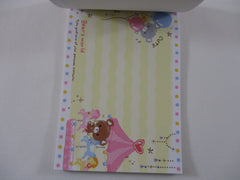 Rare ❤︎ Vintage *ੈ✩‧₊˚ Collectible ✿ Gift - Cute Kawaii VHTF Vintage Collectible Kamio Bear's World Donut Kitchen 4 x 6 Inch Notepad / Memo Pad - Stationery Designer Paper Collection