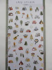 Cute Kawaii MW Cozy Series - A - Camp Camping Nature Forest Fun Sticker Sheet - for Journal Planner Craft