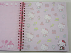 Cute Kawaii Sanrio Hello Kitty 6.25 x 7.25 in Creative DIY Spiral Notebook Notepad - Stationery Designer Paper Collection Journal Scrapbook - preowned