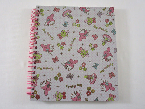 Rare ❤︎ Vintage *ੈ✩‧₊˚ Collectible ✿ Gift - Cute Kawaii Sanrio My Melody 6.25 x 7.25 in Creative DIY Spiral Notebook Notepad 2010 - Stationery Designer Paper Collection Journal Scrapbook - preowned