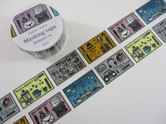 Cute Kawaii Papier Platz Washi / Masking Deco Tape - Busy Day Relax Time Collage - for Scrapbooking Journal Planner Craft