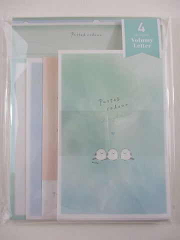 Cute Kawaii Birds Pastel Color Letter Set Pack - Stationery Writing Paper Penpal