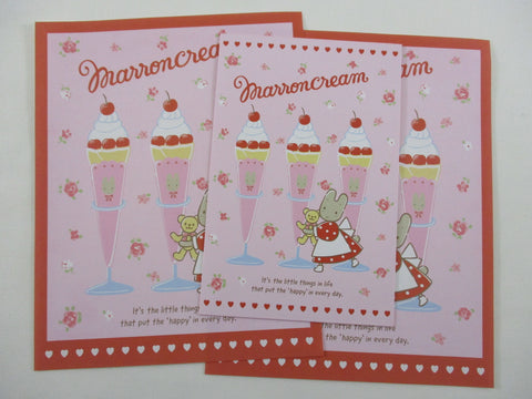 Cute Kawaii Sanrio Marron Cream 2022 Letter Set - Writing Papers Envelope Stationery Gift preowned