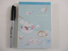 Cute Kawaii Q-Lia Bird Mochi 4 x 6 Inch Notepad / Memo Pad - Stationery Designer Paper Collection