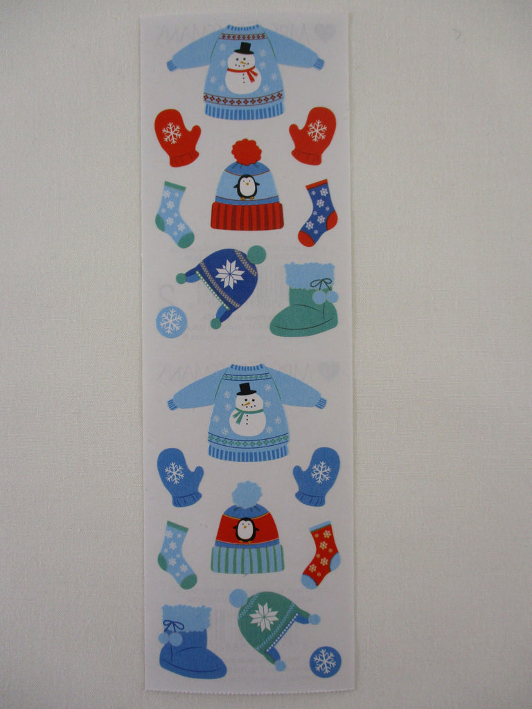 Mrs Grossman Winter Gear Sticker Sheet / Module - Vintage & Collectible