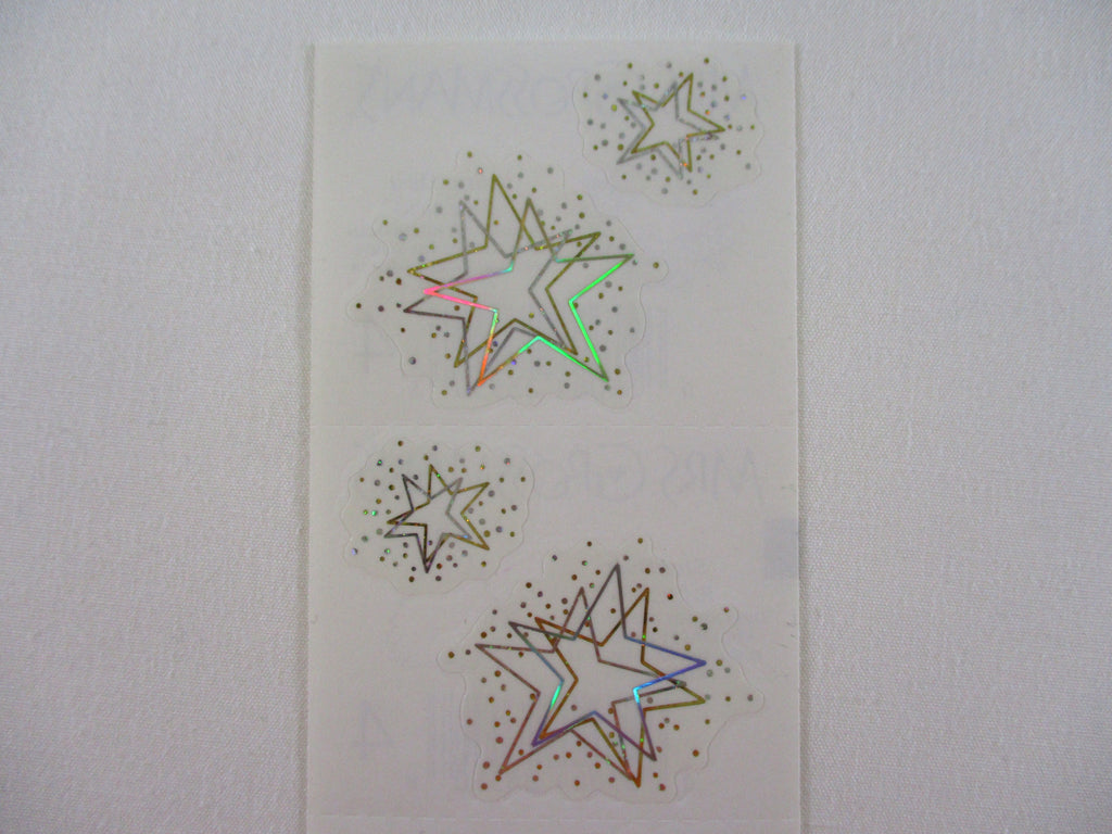 Mrs Grossman Star Dust Reflections Twinkle Sticker Sheet / Module - Vintage & Collectible - Stationery Journal Scrapbook Diary Notebook Planner Schedule Gift