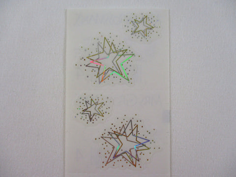 Mrs Grossman Star Dust Reflections Twinkle Sticker Sheet / Module - Vintage & Collectible - Stationery Journal Scrapbook Diary Notebook Planner Schedule Gift