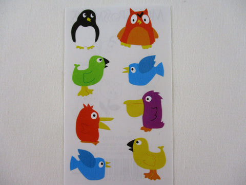 Mrs Grossman Chubby Birds Animal Sticker Sheet / Module - Vintage & Collectible - Stationery Journal Scrapbook Diary Notebook Planner Schedule Gift