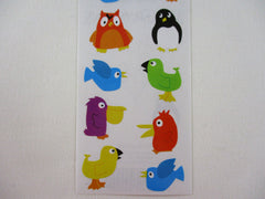 Mrs Grossman Chubby Birds Animal Sticker Sheet / Module - Vintage & Collectible - Stationery Journal Scrapbook Diary Notebook Planner Schedule Gift