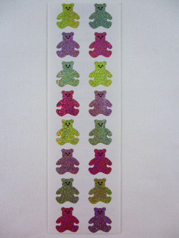 Mrs Grossman Bears Sticker Sheet / Module - Vintage & Collectible Stationery Journal Scrapbook Diary Notebook Planner Schedule Gift