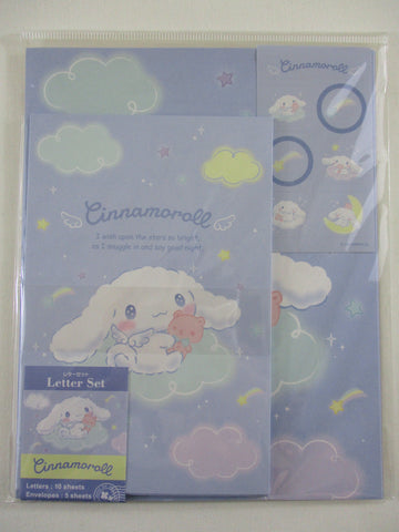 Cute Kawaii ‧₊ ᵎᵎ 🍒 ⋅ ˚✮ Sanrio ‪‪❤︎ Cinnamoroll Dog Letter Set Pack - Stationery Writing Paper Envelope Penpal Gift preowned