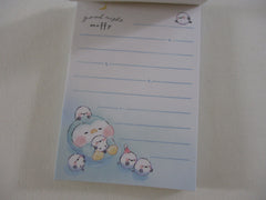 Cute Kawaii Kamio Good Night Moffy Bird Penguin Mini Notepad / Memo Pad - Stationery Designer Writing Paper Collection Gift