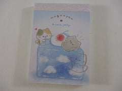 Cute Kawaii Kamio Cat Berry Jelly Mogu Nyan Mini Notepad / Memo Pad - Stationery Designer Writing Paper Collection Gift