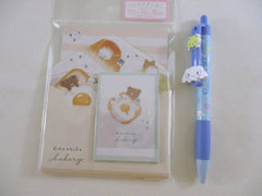 Cute Kawaii Q-Lia Toast Egg Bear Bird Animal Food Hungry MINI Letter Set Pack - Stationery Writing Note Paper Envelope Gift Surprise Note