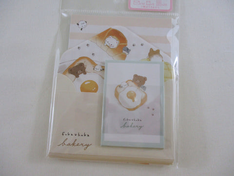 Cute Kawaii Q-Lia Toast Egg Bear Bird Animal Food Hungry MINI Letter Set Pack - Stationery Writing Note Paper Envelope Gift Surprise Note