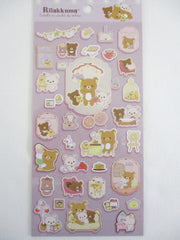 Cute Kawaii San-X Rilakkuma Bear Home to Relax Sticker Sheet 2024 - A - for Planner Journal Scrapbook Craft Diary Schedule Gift