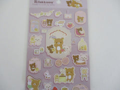 Cute Kawaii San-X Rilakkuma Bear Home to Relax Sticker Sheet 2024 - A - for Planner Journal Scrapbook Craft Diary Schedule Gift