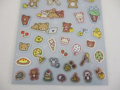 Cute Kawaii San-X Rilakkuma Bear Classic Glittery Sticker Sheet 2024 - B - for Planner Journal Scrapbook Craft Diary Schedule Gift