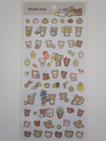 Cute Kawaii San-X Rilakkuma Strawberry Sticker Sheet 2024 C - for Planner Journal Scrapbook Craft Notebook Gift