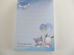 Cute Kawaii Kamio Sanrio Characters Clear Colors My Melody Hangyodon Kuririn Mini Notepad / Memo Pad - Stationery Designer Paper Collection Writing Note Message Special Paper Gift