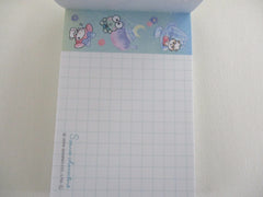 Cute Kawaii Kamio Sanrio Characters Clear Colors My Melody Hangyodon Kuririn Mini Notepad / Memo Pad - Stationery Designer Paper Collection Writing Note Message Special Paper Gift