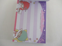 Cute Kawaii Sanrio Little Twin Stars Glasses Mini Notepad / Memo Pad - Stationery Designer Paper Collection Note Special Message Paper Gift