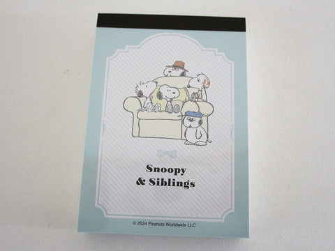 Cute Kawaii Peanuts Snoopy Siblings A Mini Notepad / Memo Pad Sun Star - Stationery Journal Diary Gift