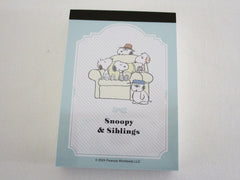 Cute Kawaii Peanuts Snoopy Siblings A Mini Notepad / Memo Pad Sun Star - Stationery Journal Diary Gift