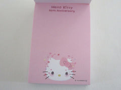 Cute Kawaii Sanrio Hello Kitty 50th Anniversary Mini Notepad / Memo Pad - Stationery Journal Diary Gift (preowned)