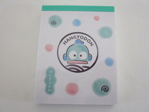 Cute Kawaii Sanrio Hangyodon Mini Notepad / Memo Pad - Stationery Journal Diary Gift (preowned)