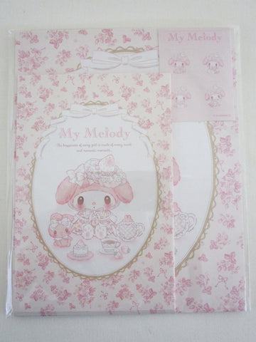 Cute Kawaii ‧₊ ᵎᵎ 🍒 ⋅ ˚✮ Sanrio ‪‪❤︎ My Melody Sweet Romantic Moments Letter Set Pack - Stationery Writing Paper Envelope Penpal Gift preowned