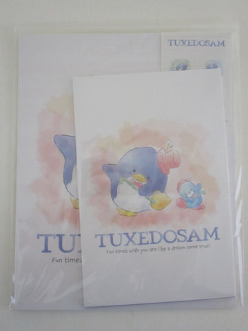Cute Kawaii ‧₊ ᵎᵎ 🍒 ⋅ ˚✮ Sanrio ‪‪❤︎ Tuxedosam Penguin Letter Set Pack - Stationery Writing Paper Envelope Penpal Gift preowned