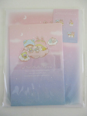 Cute Kawaii ‧₊ ᵎᵎ 🍒 ⋅ ˚✮ Sanrio ‪‪❤︎ Little Twin Stars Letter Set Pack - Stationery Writing Paper Envelope Penpal Gift preowned