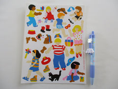 Mrs Grossman Kids and Pets Large Sticker Sheet / Module - 6.5 x 8.25 in - Vintage & Collectible