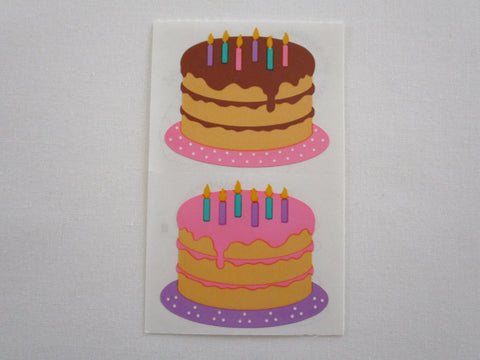 Mrs Grossman Birthday Cakes Sticker Sheet / Module - Vintage & Collectible