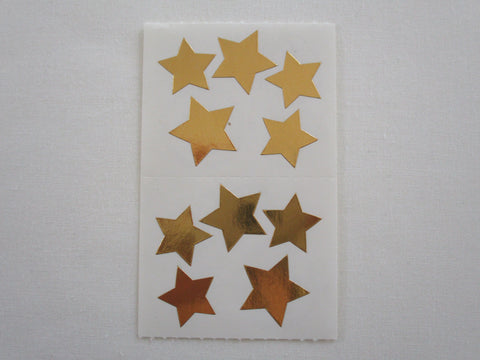 Mrs Grossman Gold Stars Sticker Sheet / Module - Vintage & Collectible