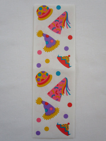 Mrs Grossman Party Hats Sticker Sheet / Module - Vintage & Collectible