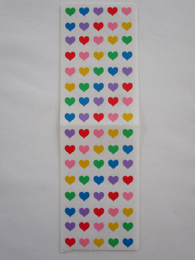 Mrs Grossman Rainbow Hearts Sticker Sheet / Module - Vintage & Collectible