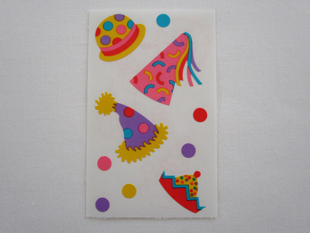 Mrs Grossman Party Hats Sticker Sheet / Module - Vintage & Collectible