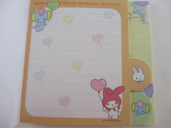 Cute Kawaii VHTF Vintage Sanrio My Melody 4.25 x 4.25 Inch Notepad / Memo Pad - Stationery Designer Paper Collection Preowned New