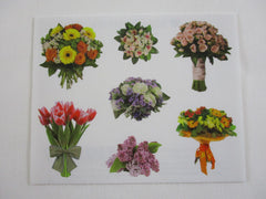 Mrs Grossman Beautiful Bouquets Photoessence Sticker Sheet / Module - 4 x 3.25 in - Vintage & Collectible - Craft Scrapbook Journal Gift