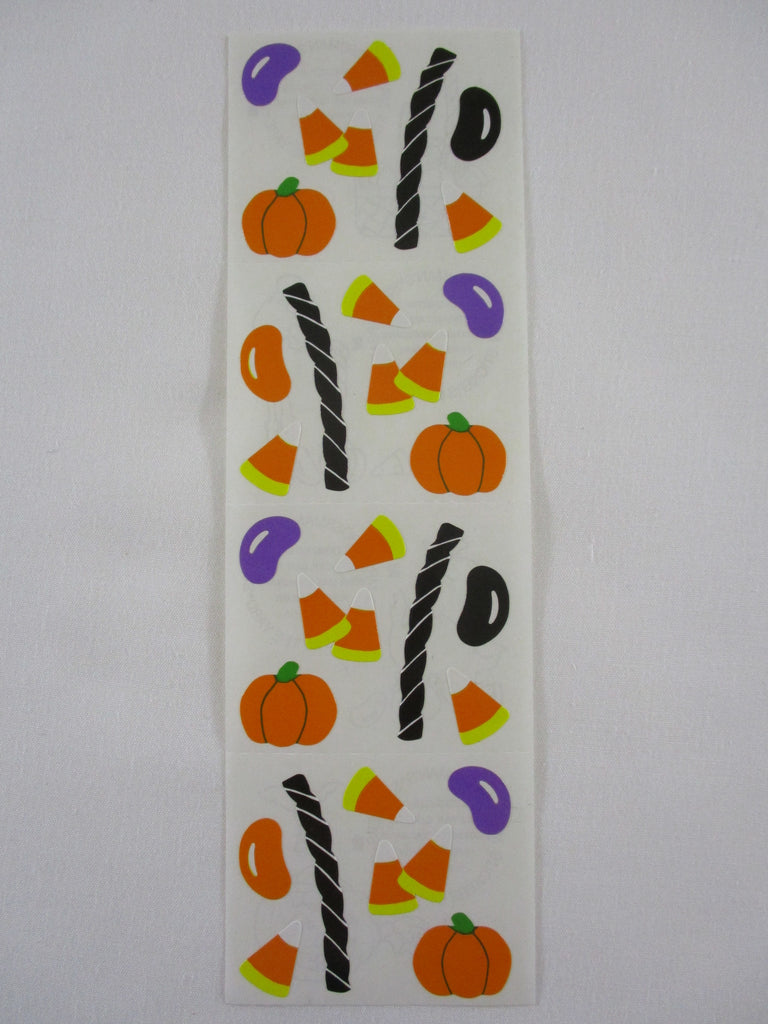 Mrs Grossman Pumpkin Halloween Candies Sticker Sheet / Module - Vintage & Collectible