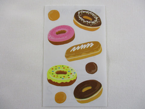Mrs Grossman Frosted Donuts Sticker Sheet / Module - Vintage & Collectible - for Scrapbook Journal Planner Diary Notebook Decor Gift