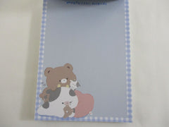 Cute Kawaii Q-Lia Penguin Bear Seal Cow Cat Hamster 4 x 6 Inch Notepad / Memo Pad - Stationery Designer Paper Collection