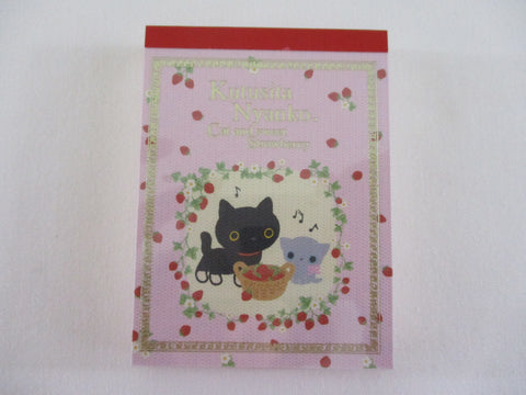 Vintage Rare VHTF - Cute Kawaii San-X Kutusita Nyanko Cat Mini Notepad / Memo Pad - G - Stationery Penpal Gift