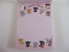 Vintage Rare VHTF - Cute Kawaii San-X Kutusita Nyanko Cat Mini Notepad / Memo Pad - K - Stationery Penpal Gift