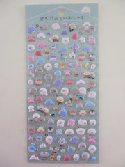 Cute Kawaii Q-lia Puffy Sticker Sheet Series - Ocean Animal Fish Dolphin Seal Whale - for Journal Planner Craft Organizer Schedule Scrapbook Gift