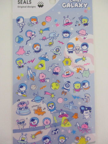 Cute Kawaii Mind Wave Ori Animal Anime Chibi Galaxy Astronaut Space Alien Sticker Sheet - for Journal Planner Craft Diary Gift Schedule
